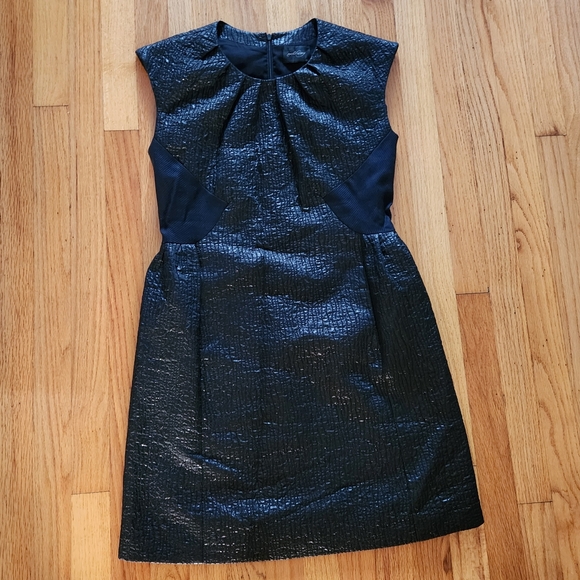 Rachel Comey Glossy Textured Paneled Dress Made in NYC Size Medium - Picture 10 of 12